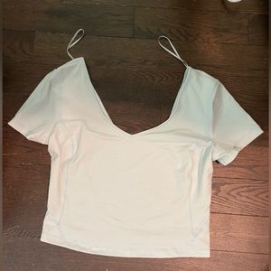 Lululemon Align t-shirt. Light blue/light mint colour